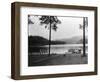 Payette Lake, ID View of Johnson Beach Photograph - Payette Lake, ID-Lantern Press-Framed Art Print