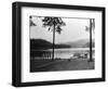 Payette Lake, ID View of Johnson Beach Photograph - Payette Lake, ID-Lantern Press-Framed Art Print