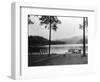 Payette Lake, ID View of Johnson Beach Photograph - Payette Lake, ID-Lantern Press-Framed Art Print