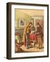 Paying for Letter Delivery, C1870-Oskar Pletsch-Framed Giclee Print