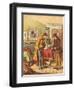 Paying for Letter Delivery, C1870-Oskar Pletsch-Framed Giclee Print