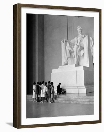 Paying Homage to Lincoln-William J. Smith-Framed Premium Photographic Print