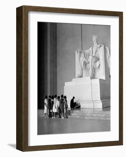 Paying Homage to Lincoln-William J. Smith-Framed Photographic Print