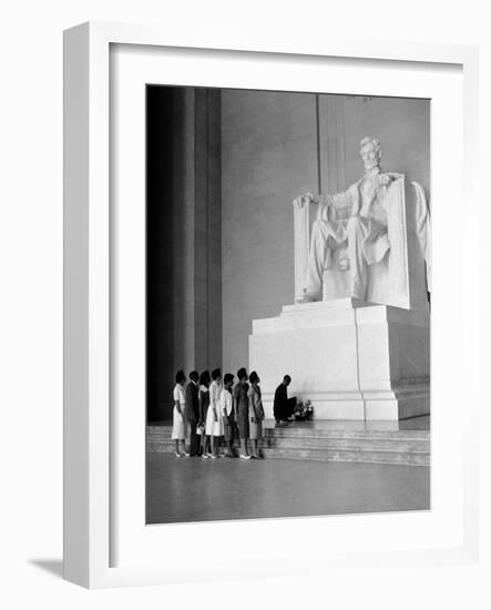 Paying Homage to Lincoln-William J. Smith-Framed Photographic Print