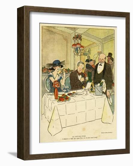 Paying the Bill 1919-Piere Colombier-Framed Art Print