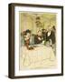 Paying the Bill 1919-Piere Colombier-Framed Art Print