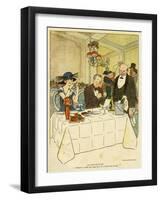 Paying the Bill 1919-Piere Colombier-Framed Art Print