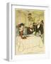 Paying the Bill 1919-Piere Colombier-Framed Art Print