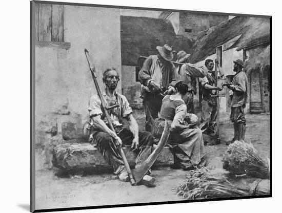 'Paying the Harvesters', 1882, (1911)-Leon-Augustin Lhermitte-Mounted Giclee Print