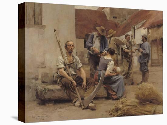 Paying the Harvesters, 1882-Léon Augustin L'hermitte-Stretched Canvas