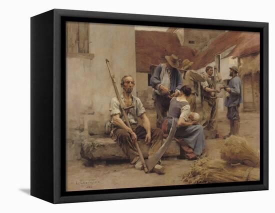 Paying the Harvesters, 1882-Léon Augustin L'hermitte-Framed Stretched Canvas