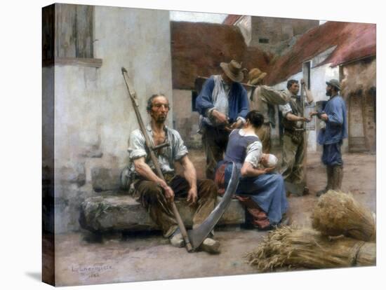 Paying the Harvesters, 1882-Leon-Augustin Lhermitte-Stretched Canvas