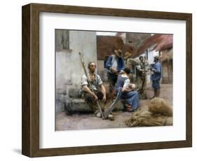 Paying the Harvesters, 1882-Leon-Augustin Lhermitte-Framed Giclee Print