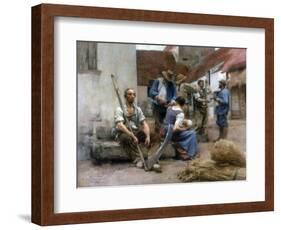 Paying the Harvesters, 1882-Leon-Augustin Lhermitte-Framed Giclee Print