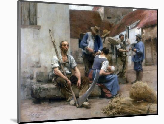 Paying the Harvesters, 1882-Leon-Augustin Lhermitte-Mounted Giclee Print