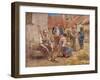 Paying the Harvesters-Léon Augustin L'hermitte-Framed Giclee Print