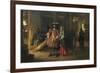 Paying the Hostess-Pieter de Hooch-Framed Art Print