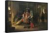 Paying the Hostess-Pieter de Hooch-Framed Stretched Canvas