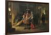 Paying the Hostess-Pieter de Hooch-Framed Art Print