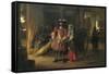 Paying the Hostess-Pieter de Hooch-Framed Stretched Canvas