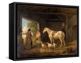 Paying the Ostler-George Morland-Framed Stretched Canvas