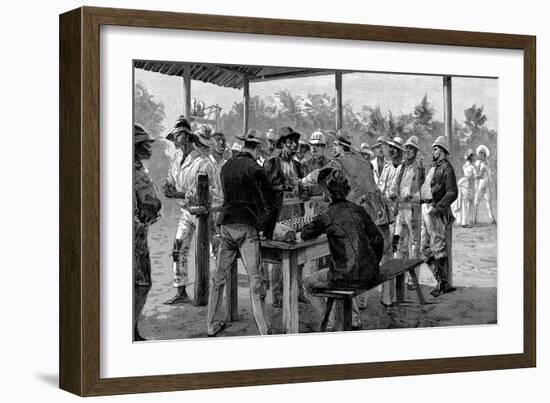 Paying West Indian Labourers, 1888-null-Framed Giclee Print