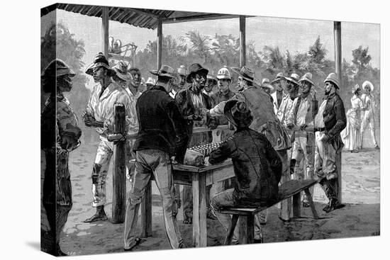 Paying West Indian Labourers, 1888-null-Stretched Canvas