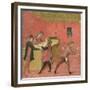 Payment of Salaries to the Night Watchmen in the Camera del Comune of Siena,1440-60-Italian School-Framed Giclee Print