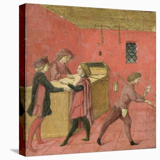 Payment of Salaries to the Night Watchmen in the Camera Del Comune of Siena-null-Stretched Canvas