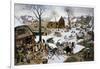 Payment of the Tax at Bethlehem-Pieter Brueghel the Younger-Framed Giclee Print