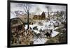 Payment of the Tax at Bethlehem-Pieter Brueghel the Younger-Framed Giclee Print