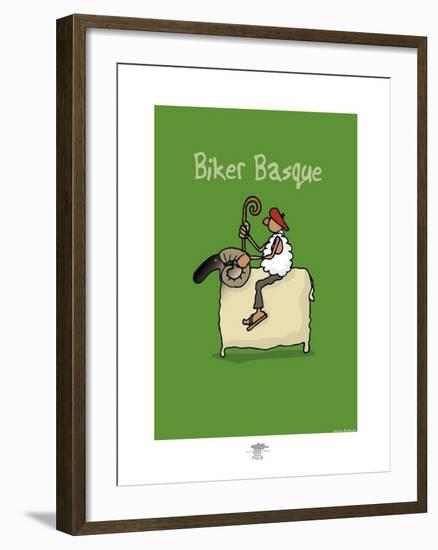 Pays B. - Biker basque-Sylvain Bichicchi-Framed Art Print