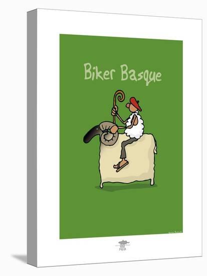 Pays B. - Biker basque-Sylvain Bichicchi-Stretched Canvas