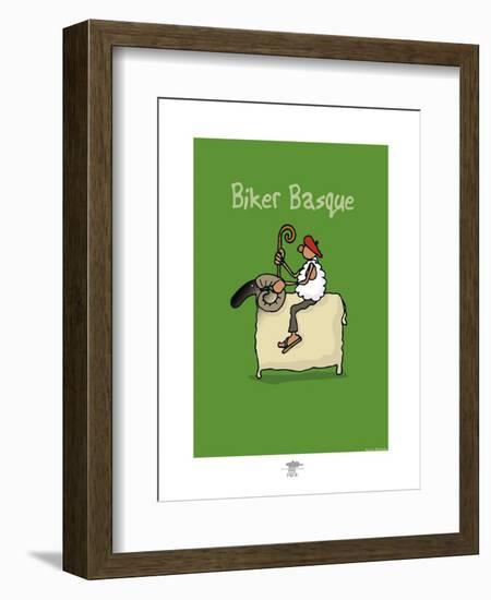 Pays B. - Biker basque-Sylvain Bichicchi-Framed Art Print