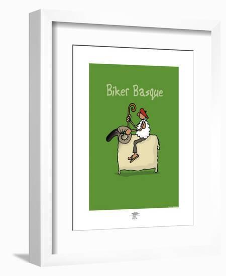 Pays B. - Biker basque-Sylvain Bichicchi-Framed Art Print