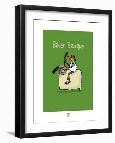 Pays B. - Biker basque-Sylvain Bichicchi-Framed Art Print