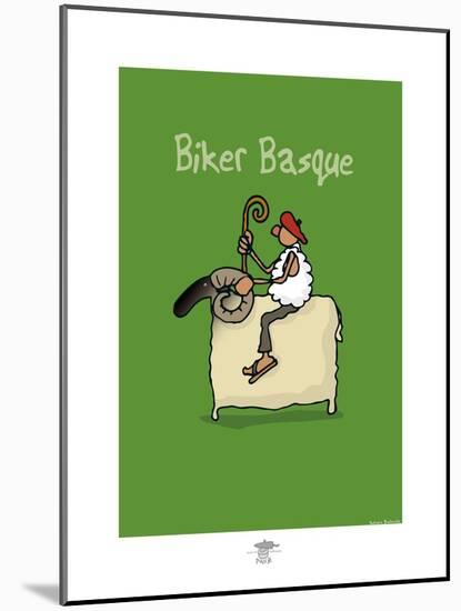 Pays B. - Biker basque-Sylvain Bichicchi-Mounted Art Print