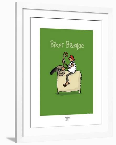 Pays B. - Biker basque-Sylvain Bichicchi-Framed Art Print