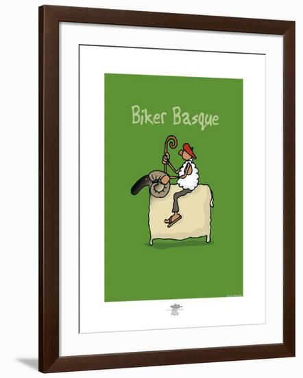 Pays B. - Biker basque-Sylvain Bichicchi-Framed Art Print