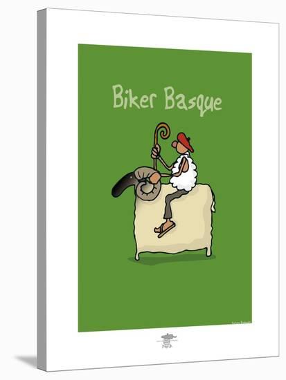 Pays B. - Biker basque-Sylvain Bichicchi-Stretched Canvas