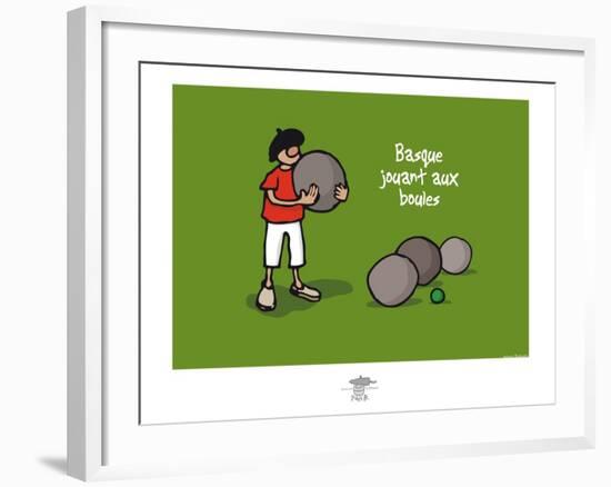 Pays B. - Boules basques-Sylvain Bichicchi-Framed Art Print