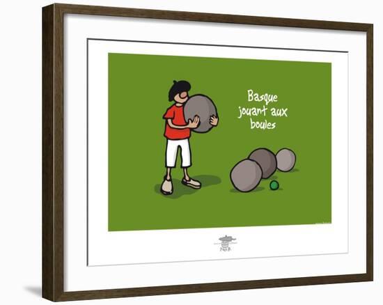 Pays B. - Boules basques-Sylvain Bichicchi-Framed Art Print