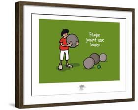 Pays B. - Boules basques-Sylvain Bichicchi-Framed Art Print