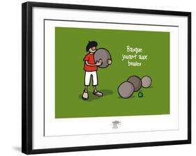 Pays B. - Boules basques-Sylvain Bichicchi-Framed Art Print