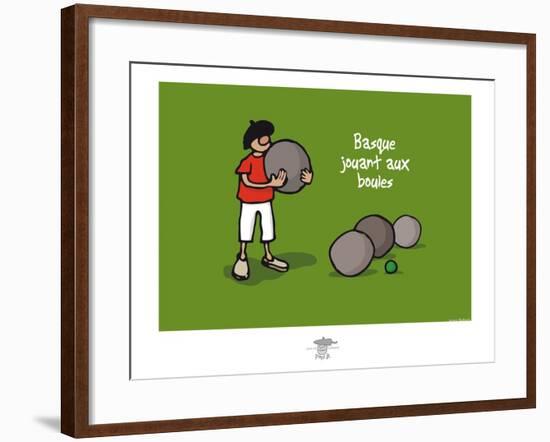 Pays B. - Boules basques-Sylvain Bichicchi-Framed Art Print