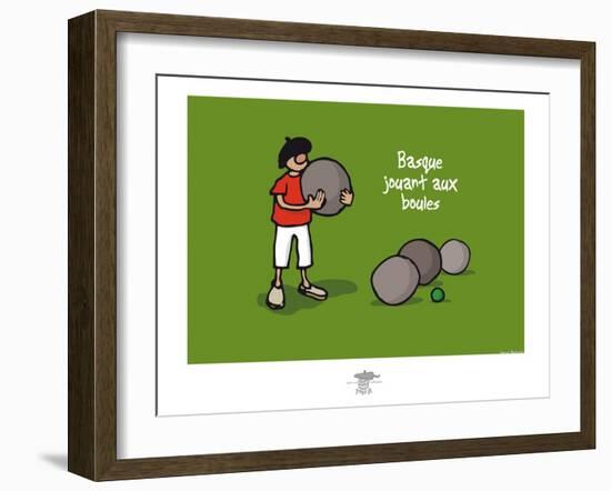 Pays B. - Boules basques-Sylvain Bichicchi-Framed Art Print