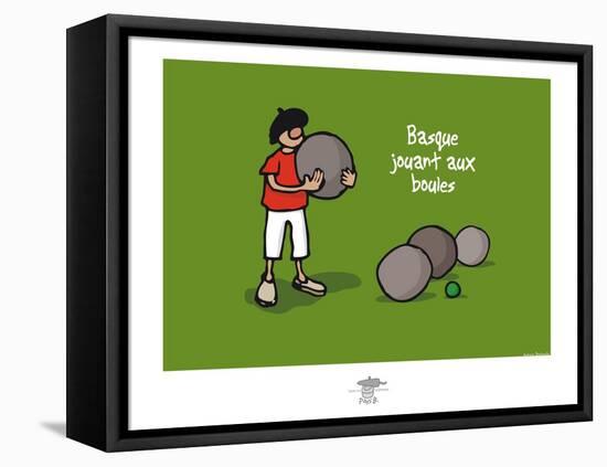 Pays B. - Boules basques-Sylvain Bichicchi-Framed Stretched Canvas