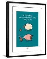 Pays B. - Brebis ou cochon basque ?-Sylvain Bichicchi-Framed Art Print