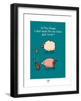 Pays B. - Brebis ou cochon basque ?-Sylvain Bichicchi-Framed Art Print