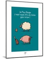 Pays B. - Brebis ou cochon basque ?-Sylvain Bichicchi-Mounted Art Print